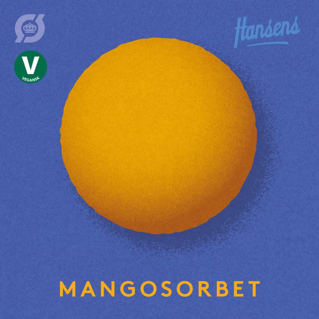 Hansens Mangosorbet kugleis